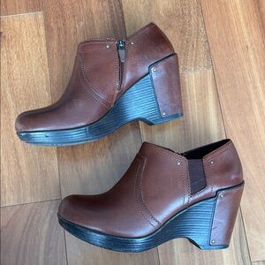 Dansko leather booties